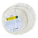 3 Grands Couvercles Charlottes Coton Ecrus