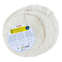 3 Grands Couvercles Charlottes Coton Ecrus