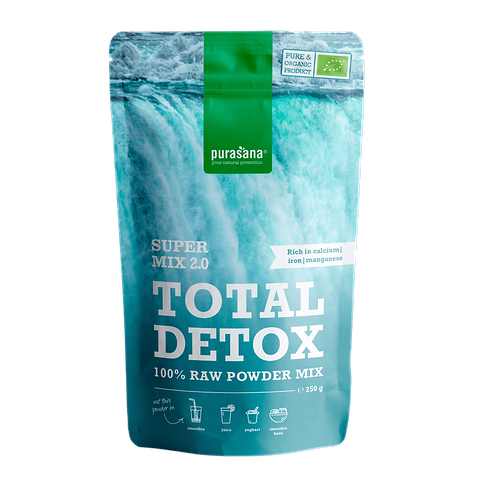 Detox Mix (chlorella, gerstegras, tarwegras, lucuma, spirulina, cacao)