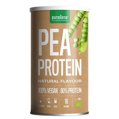 Vegaanse erwtenproteïnen naturel