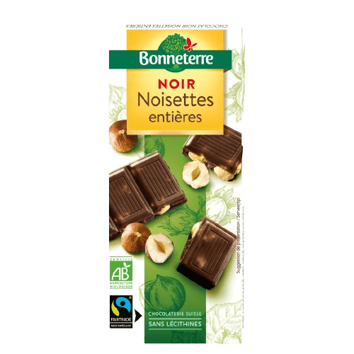 Chocolat Noir Noisettes Entieres BIO