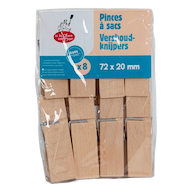 Set van 8 Herbruikbare Zaksluitingen 