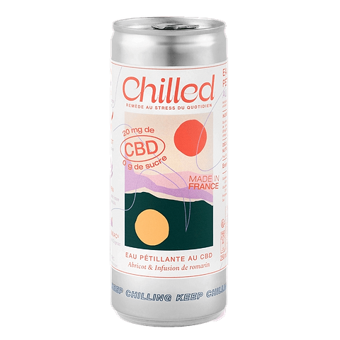 Sparkling Apricot Rosemary CBD Drink