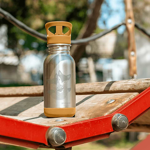 Loopy Stainless Steel Fox Kids Bottle