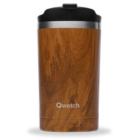 Stainless Steel Travel Mug - Wood Insulated