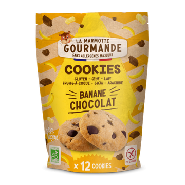 Cookies Banane Chocolat Sans Allergène BIO