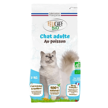 Croquettes Repas Complet Chat Adulte Au Poisson BIO