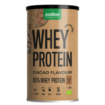 Whey Chocolate Protein Powder (65% Protein) Organic