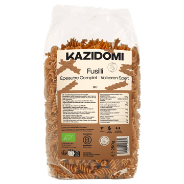 Organic Whole Spelt Fusilli Organic Organic