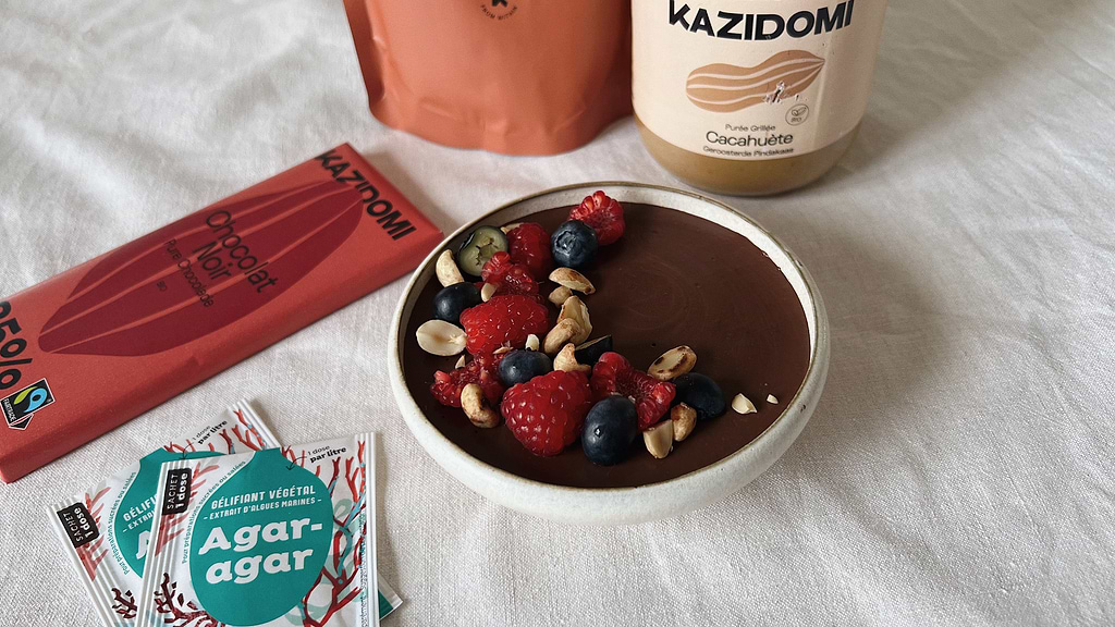 Mousse choco-cacahuète sans lactose