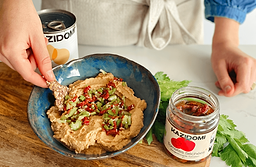 Houmous aux tomates séchées