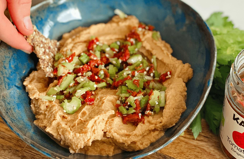 Houmous aux tomates séchées