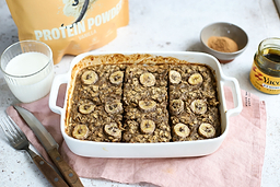 Baked protein banana porridge