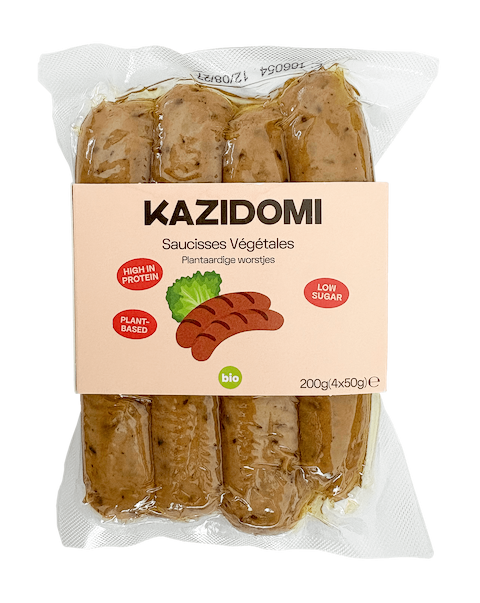Plant-based sausages