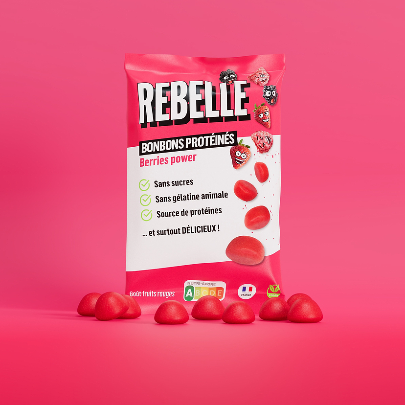 Bonbon Fruit Rouge Protéiné 2