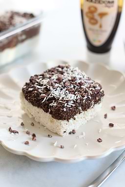 Chocolade-kokos fondant zonder bakken