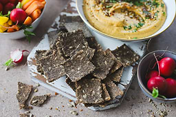 Homemade buckwheat & seed crackers