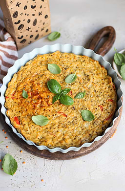 Tarte salée protéinée sans pâte