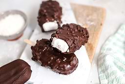 Glaces coco-chocolat façon Magnum 