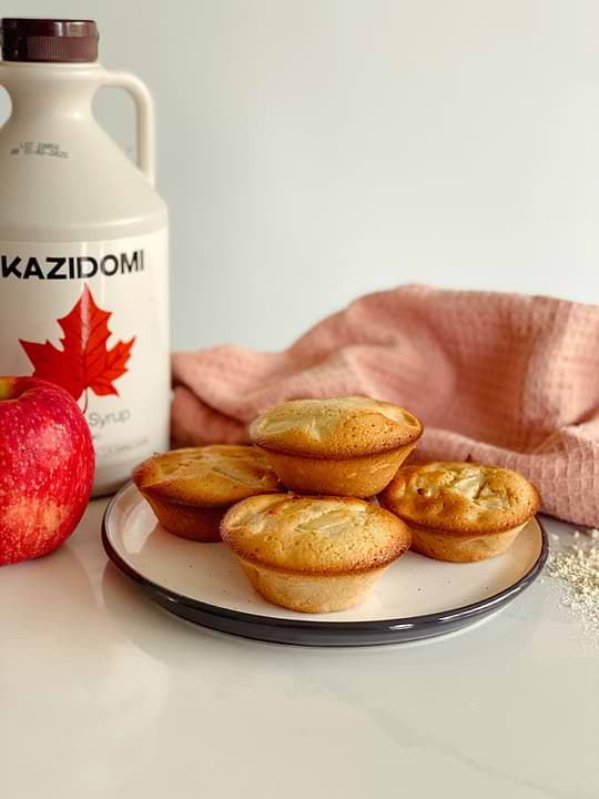 Muffins moelleux aux pommes et sirop d’érable