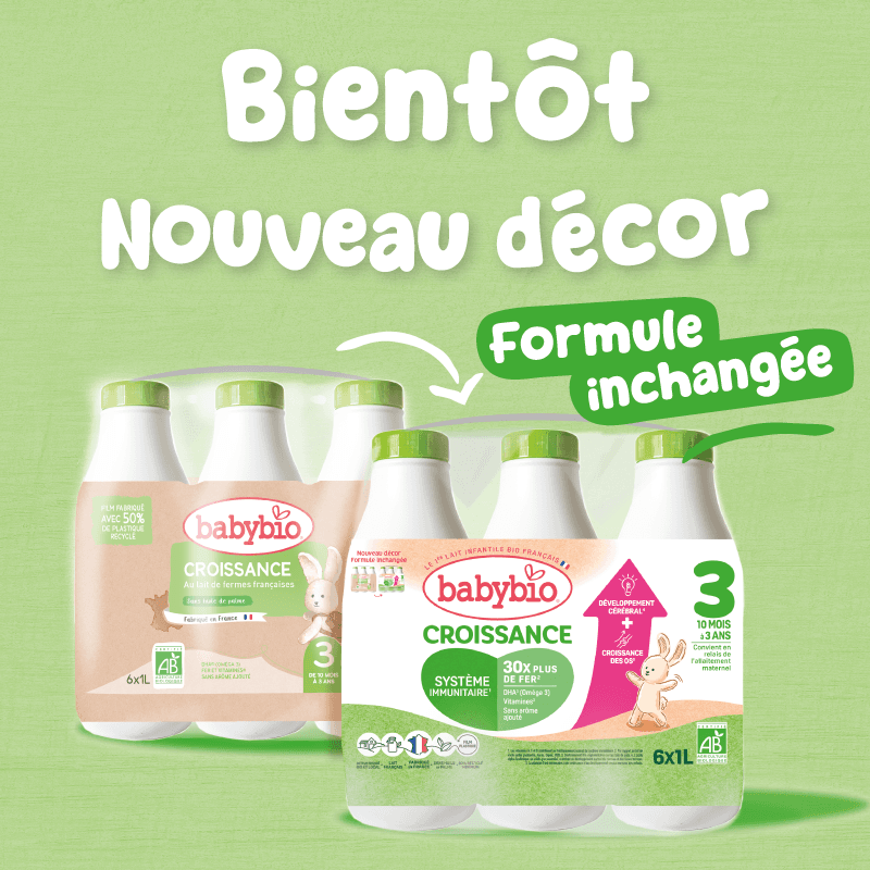 Pack Lait Croissance 3 Liquide Vache 10 à 36 mois