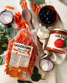 One pot pasta aux tomates, épinards et olives noires 