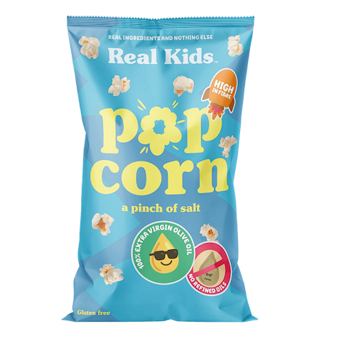 Licht gezouten popcorn