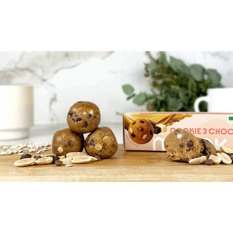 3 Chocolades Cookie Dough Balletjes