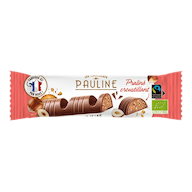 Barre Chocolat au Lait Fourée Praliné Noisettes et Biscuit bio