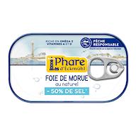 Foie de Morue au naturel -50% de sel 