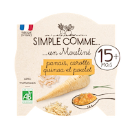 Parsnip, Carrot, Chicken & Quinoa Plate 15+ months organic