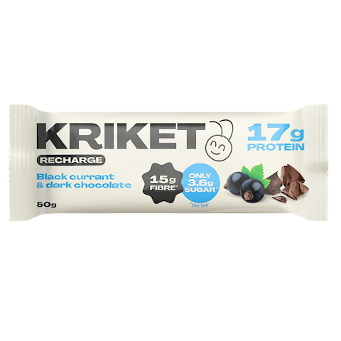 Barre Muesli Cassis & Chocolat Noir aux Protéines de Grillon