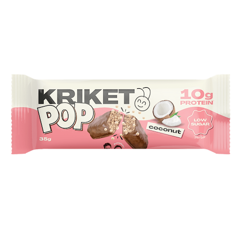 Barre Coco Croustillante aux Protéines de Grillon