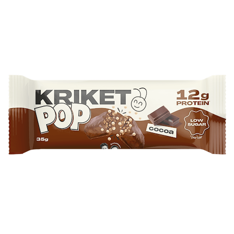 Barre Cacao Croustillante aux Protéines de Grillon