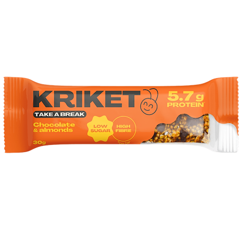 Barre Muesli Amandes & Chocolat aux Protéines de Grillon