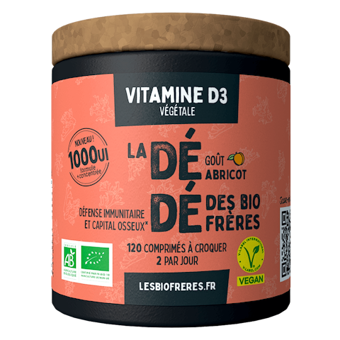 Vitamine D3 (1000 UI) Vegan goût abricot