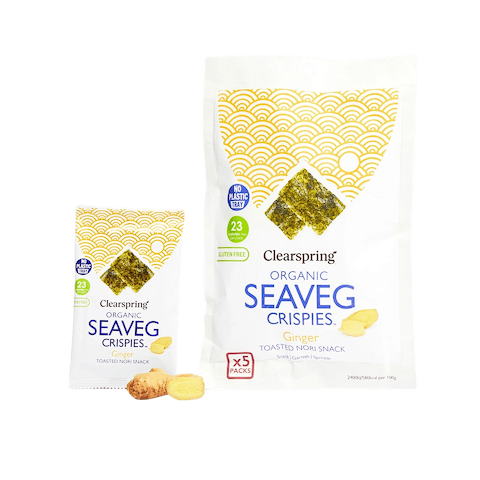 Seaweed Crispies Ginger Multipack