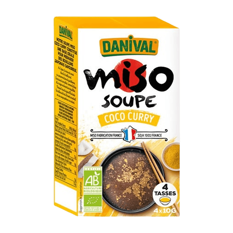 Soupe miso instantanée coco curry