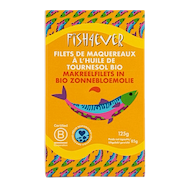 Makreelfilets biologische zonnebloemolie 