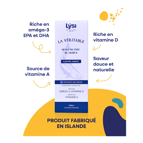 The genuine cod liver oil (origin Iceland)