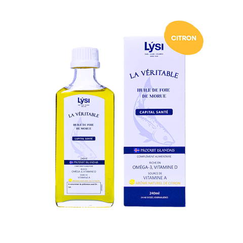 The genuine lemon cod liver oil (origin Iceland)