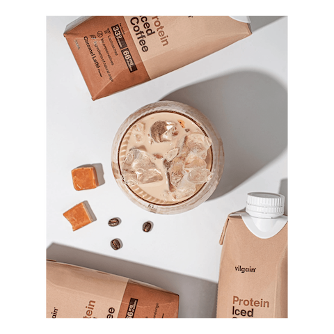 Café Glacé Protéiné Goût Caramel