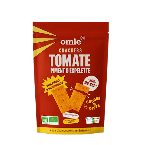 Crackers tomate et piment d'Espelette AOP