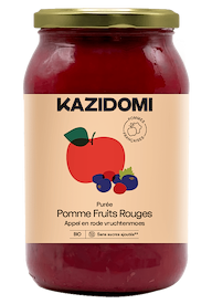 Compote Pomme Fruits Rouges bio
