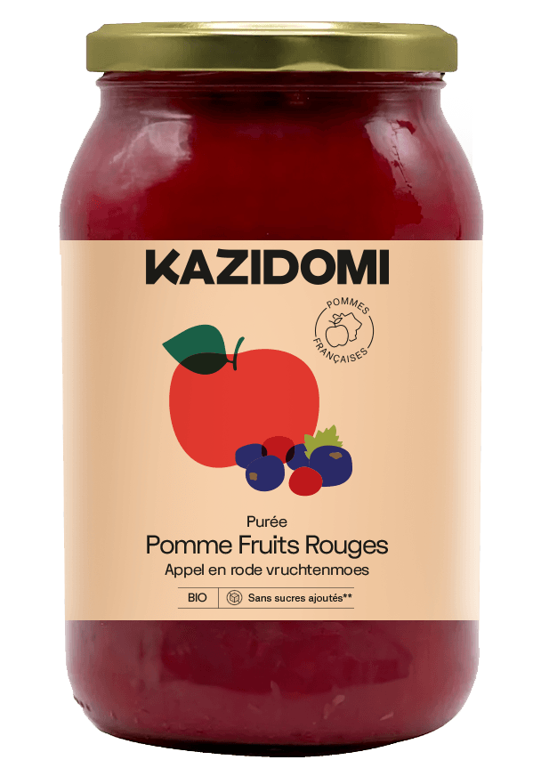 Compote Pomme Fruits Rouges BIO