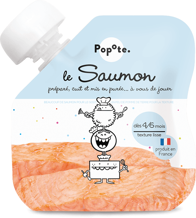 Gourde Saumon dès 4 mois