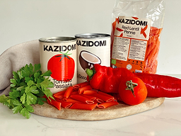 Penne aux tomates et crème de coco 