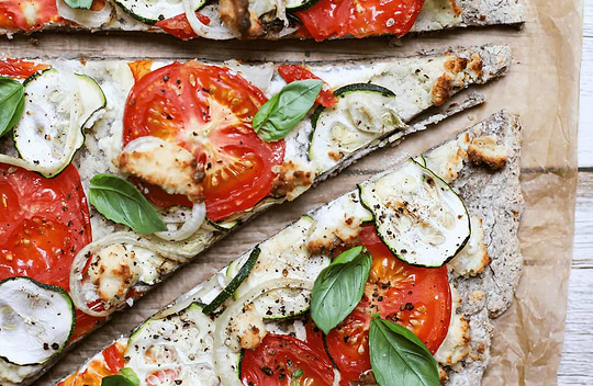 Pizza aux graines de chia (IG bas)