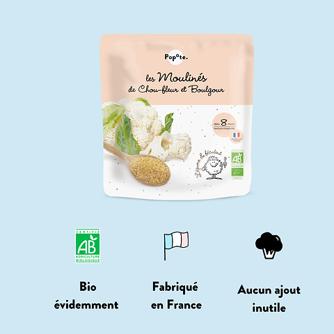 Les Moulinés Chou-fleur Boulgour dès 8 mois
