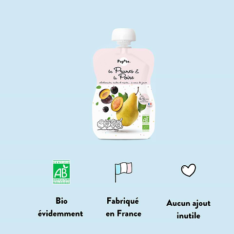 Prune Pear Pouch from 4 Months